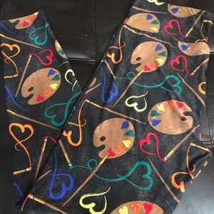 NWOT Lularoe Art Palette Leggings
